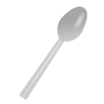 Plastic spoon vector illustration