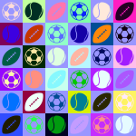 Sports balls pattern