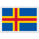 Aland flag symbol