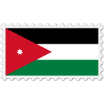 Jordan flag stamp