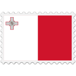 Stamp Malta Flag