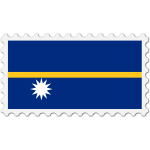 Stamp Nauru Flag