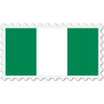 Stamp Nigeria Flag
