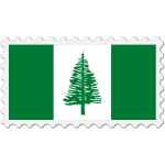 Stamp Norfolk Islands Flag
