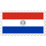 Stamp Paraguay Flag