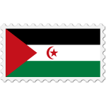 StampSahrawiArabDemocraticRepublicFlag