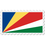 Stamp Seychelles Flag