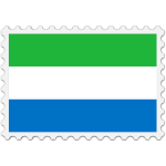 Stamp Sierra Leone Flag