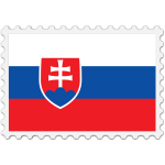 Stamp Slovakia Flag