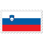 Stamp Slovenia Flag