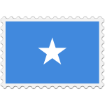 Stamp Somalia Flag