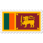 Stamp Sri Lanka Flag