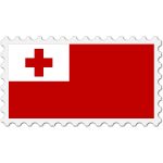 Stamp Tonga Flag
