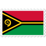 Stamp Vanuatu Flag