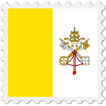 Stamp Vatican City Flag