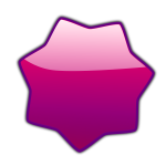 Led star purple vector image