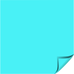 Blue square sticker vector image