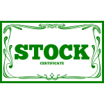 Stock certificate vector