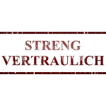 ''Streng Vertraulich'' sticker vector clip art