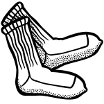 Socks line art