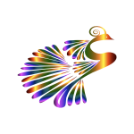Stylized Peacock Colorful