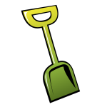 Shovel vector image