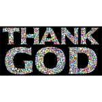 ''Thank God'' typography