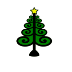 Vector image of Christmas tree