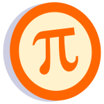 Pi symbol in a circle