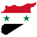Syria Map Flag