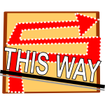 ''This way'' light sign