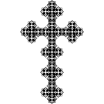 Decorated cross symbol