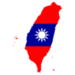 Taiwan Map Flag