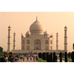 Taj Mahal in full color vector image
