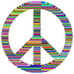 Technicolor Peace Sign