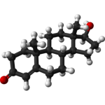 Testosterone molecule 3d
