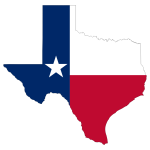 Texas State Flag Map