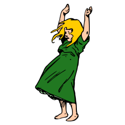 The girl and the wind