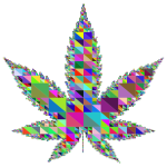 Triangular Marijuana Leaf Prismatic