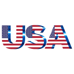 USA Flag Typography No Filters No Background