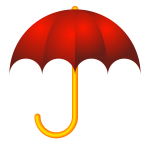 Red umbrella vector image