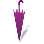 Vector drawing of closed umbrella