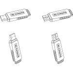 USB flash drives vector graphics