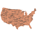United States Map Bricks