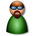 3D Glasses avatar vector illustration