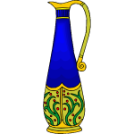 Decorated stylish jug