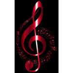 Vermilion Musical Notes Typography