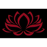 Vermillion Lotus Flower 2