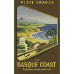 Vector clip art of vintage travel poster France