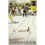 Wonderful Copenhagen vintage travel image